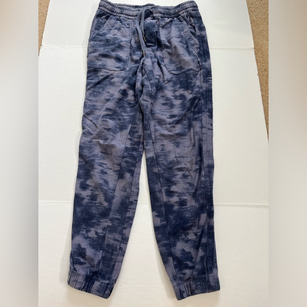 Athleta Farallon Printed Jogger Blue Purple Print Size 6